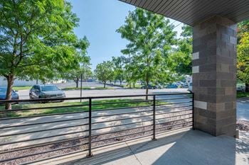 Outdoor porch area